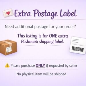 Extra Postage Label - Lavender Graphic
